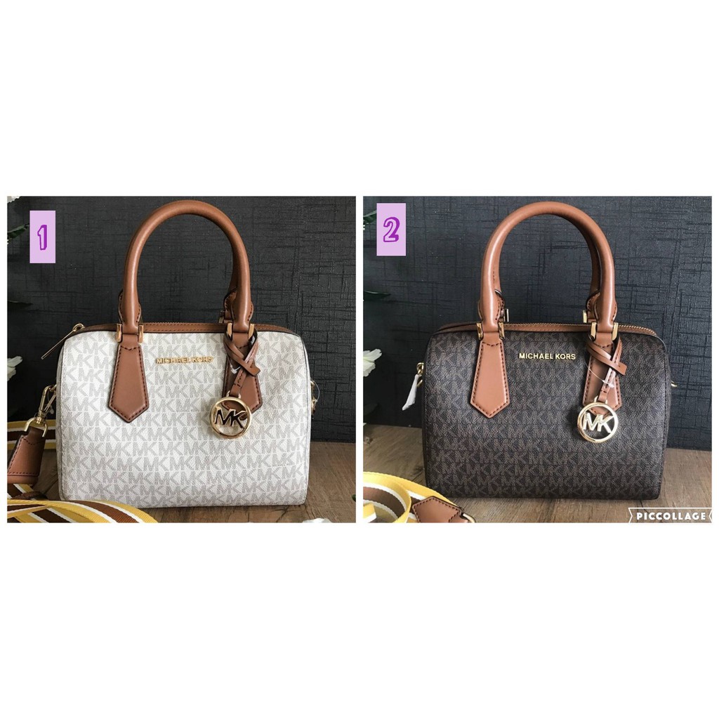 MK แท้ ✔️ กระเป๋าทรงหมอน ใบเล็ก 9" | Michael Kors Hayes Small Duffle Satchel Bag