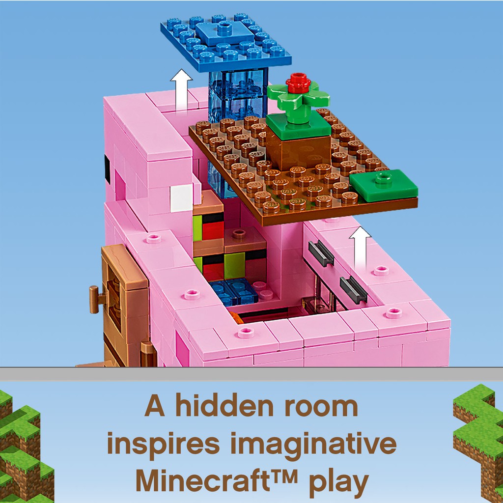 Lego Minecraft The Pig House 490 Pieces ค ณภาพส ง