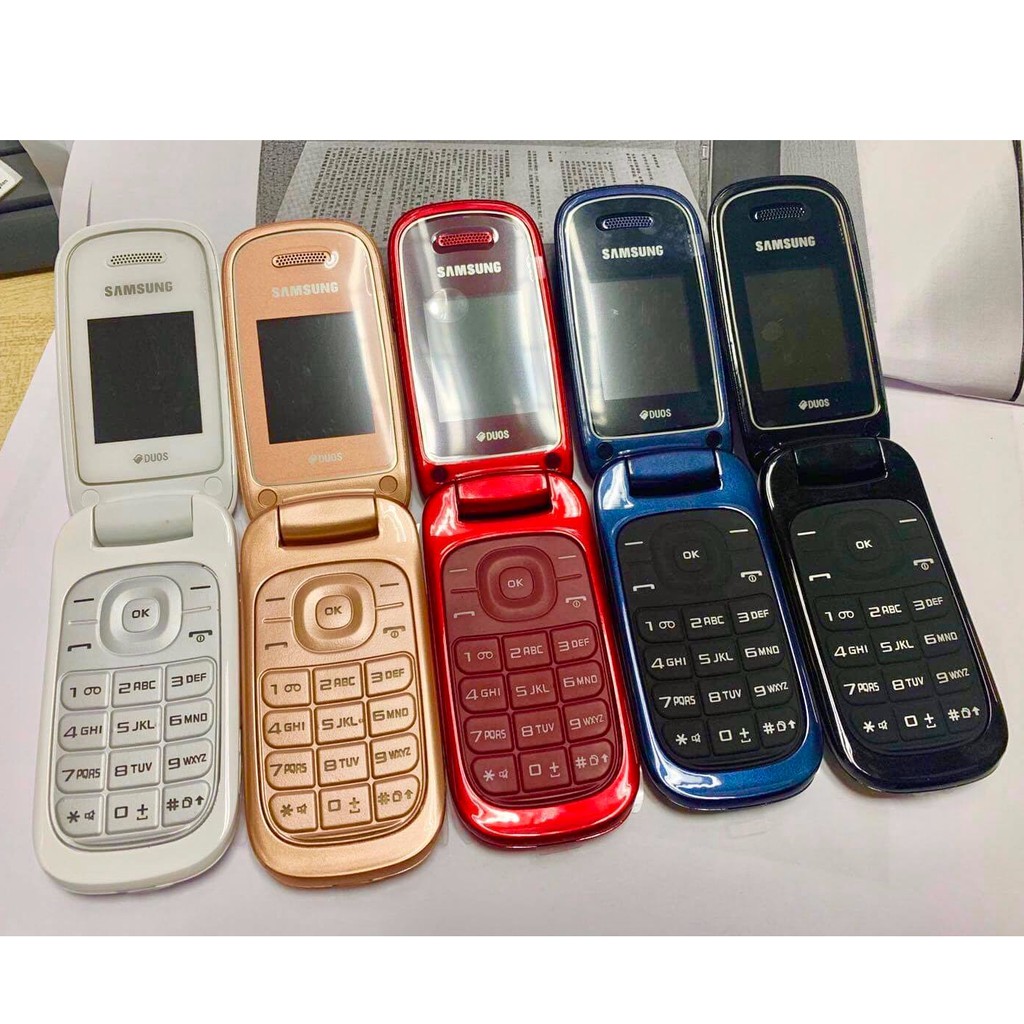 โทรศัพท์มือถือซัมซุง SAMSUNG GT-E1272 ใหม่  (สีขาว) มือถือฝาพับ ใช้ได้ 2 ซิม ทุกเครื่อข่าย AIS TRUE DTAC MY 3G/4G ปุ่มกด
