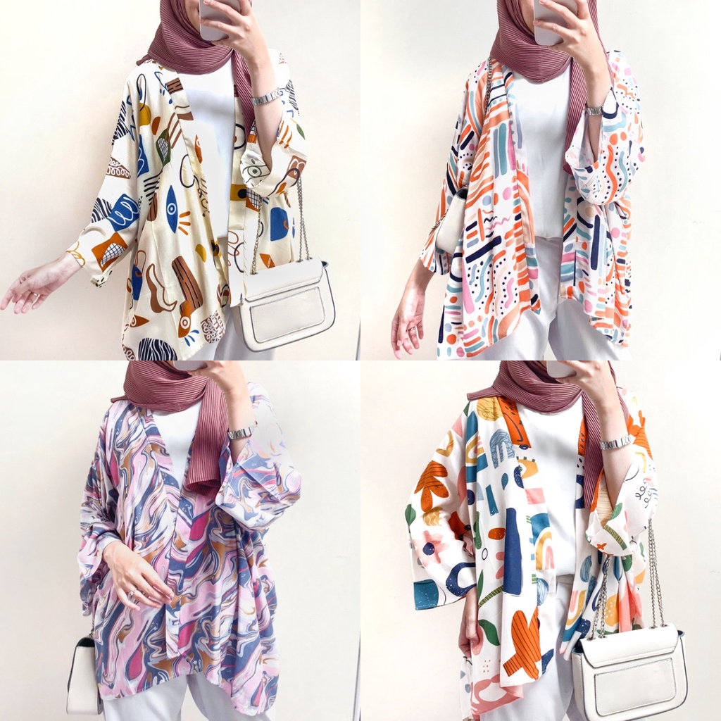 Flowear Aora คาร์ดิแกนด้านนอก Oversize Womens Contemporary Cheersful Series