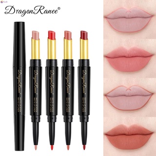 ลิปสติกปากกาคู่ปลายเดี่ยวลิปไลเนอร์ถ้วยไม่ติดไม่ใช่เรื่องง่ายที่จะ Decolorize Matte Lipstick 【 Goob 】