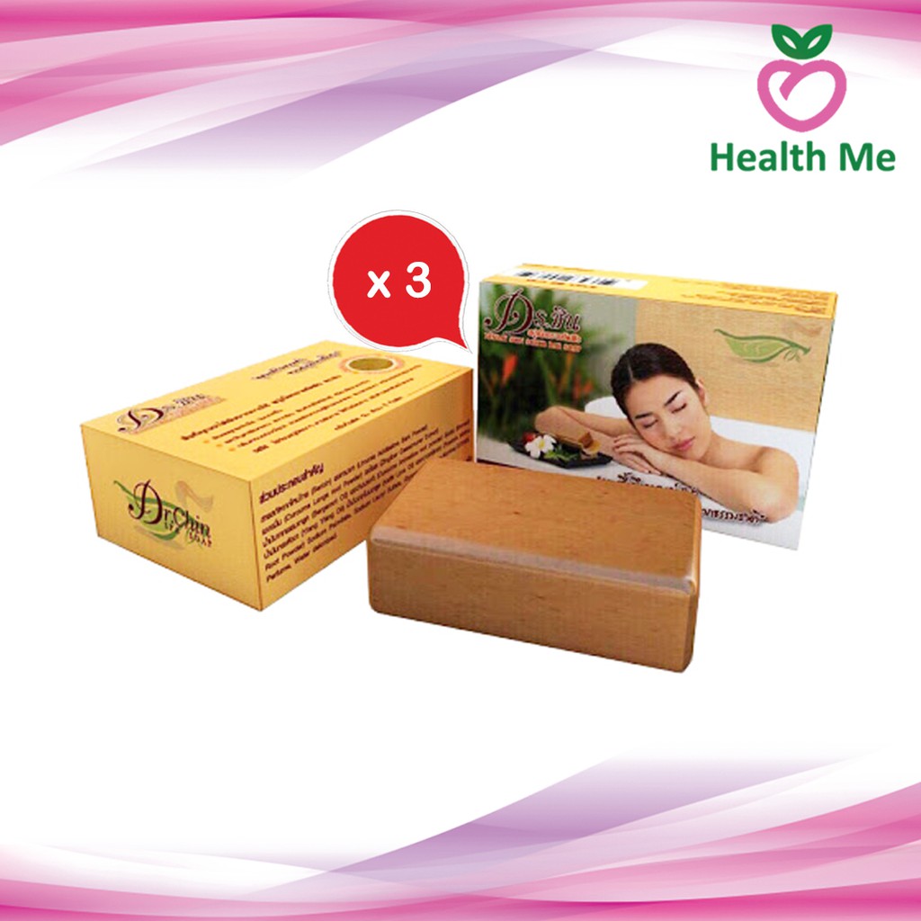[แพ็ค 3 ก้อน] Dr.Chin ดร.ชิน สบู่เนื้อทรายขัดผิว 100 กรัม