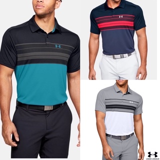 เสื้อ Under Armour UA Mens Vanish Chest Stripe Polo ของแท้ 100% จากช็อป (#1350972)