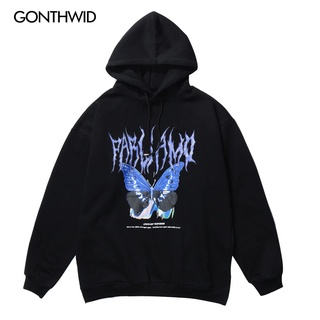 เสื้อฮู้ดดี้ แบบสวมหัว ลาย Gonthwid erfly สไตล์ใหม่ สําหรับผู้ชาย GT 2022