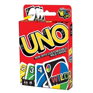 การ์ดเกม uno เวอร์ชั่นภาษาอังกฤษ ของเล่นสําหรับเด็ก