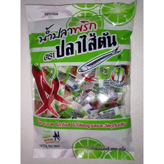 พริกน้ำปลาซองตราปลาใส้ตันบรรจุ50ซองใน1ห่อ