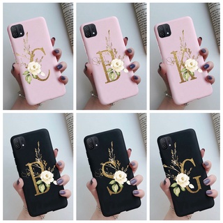 เคสโทรศัพท์ซิลิโคน TPU แบบนิ่ม ลายดอกไม้ ตัวอักษร สําหรับ OPPO A16K CPH2349 A16 K A 16K 6.52 นิ้ว