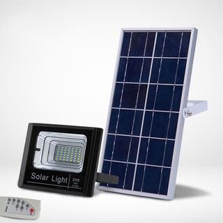 Solar Light 25W 60W 100W สปอร์ตไลท์ แท้จาก JD  แสงขาว Floodlight ฟลัดไลท์ Spot Light Supshop