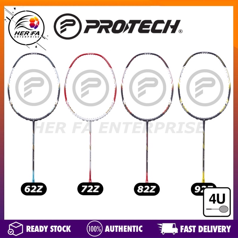 PROTECH Unlimited 62Z / 72Z / 82Z / 92Z 4UG2 ไม้แบดมินตัน Max Tension 30lbs