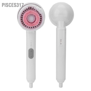 Pisces317 3 in 1 Electric Shower Head IPX7 Waterproof 4 Gears Skin Massage Exfoliating Care Showerhead