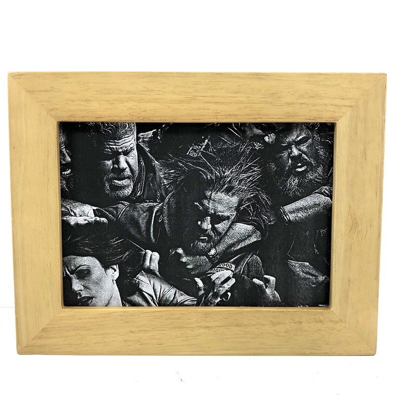 5x7" SONS OF ANARCHY JAX TELLER Tv Show SOA ไม้แท้ HIGH QUALITY กรอบรูป บุตรชายของอนาธิปไตย Photo Fr