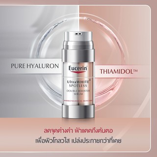 **หมดอายุ03/22 ฉลากไทย แท้100%Eucerin Ultra White Spotless Double Booster Serum 30ml