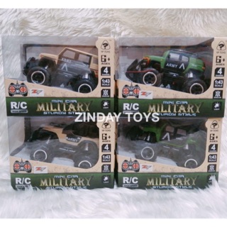 รถทหารบังคับสเกล 1:43 Mini Car Military Sturdy Style