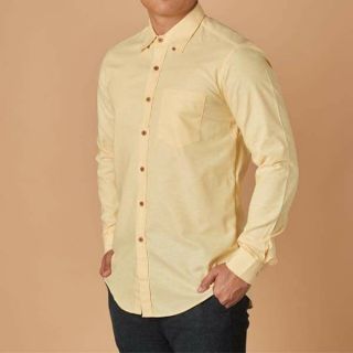 เสื้อเชิ้ต Oxford สีเหลือง YELLOW