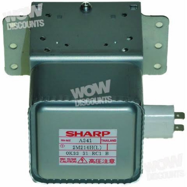 มือสอง✌🏼อะไหล่หัวแมกนิตรอน ไมโครเวฟ sharp รุ่น SHARP A341 2M216H(L)