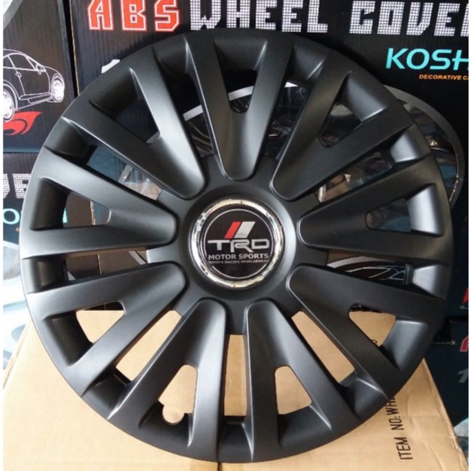 ฝาครอบล้อกระทะ14นิ้ว(63ดำtrd)