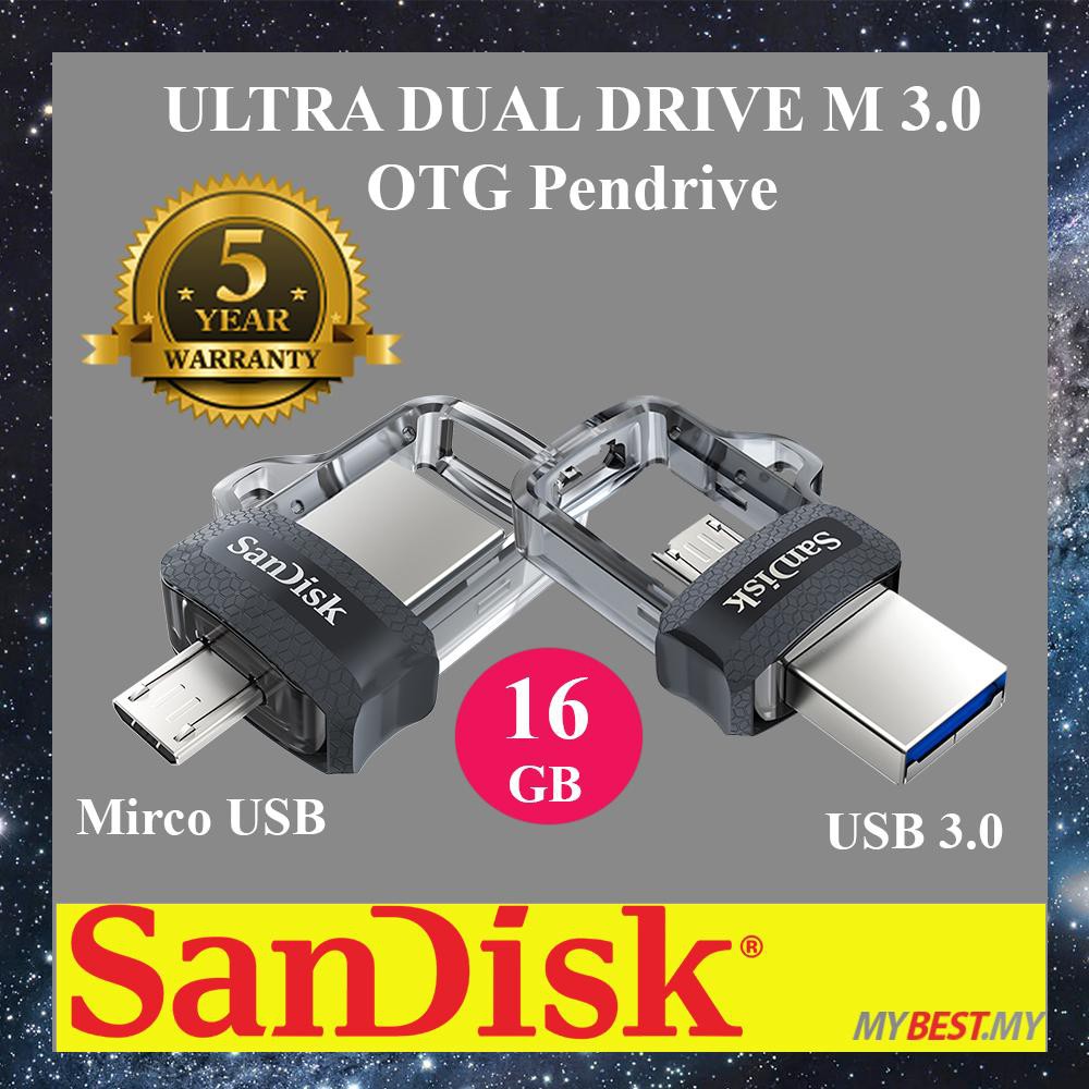 Ultra Dual Drive 16GB m3.0 OTG USB Flash Drive for Android Computers ...