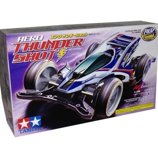 โมเดลรถมินิ4WD Tamiya Mini4WD 1/32 TA18702 AERO THUNDER SHOT (AR)