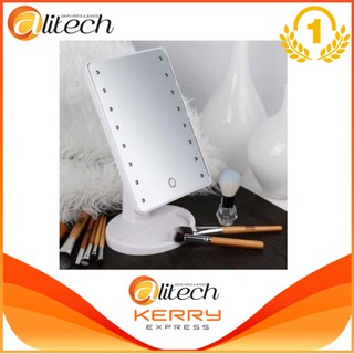 Alitech Avela กระจกแต่งหน้า LED Makeup Mirror พร้อมถาดใส่ของ ปรับองศาได้ ระบบเปิด-ปิดไฟ Touch Screen