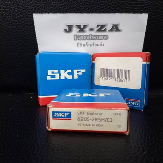 6205-2RSH/C3 SKF ตลับลูกปืนเม็ดกลมล่องลึก ฝายาง รองรับความเร็วรอบและความร้อนสูง (25mm x 52mm x 15mm)