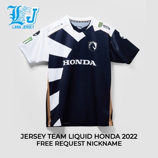 เสื้อกีฬาแขนสั้น ลายทีม TEAM LIQUID HONDA 2022 Newest GAME DOTA 2 CSGO LOL (ฟรีชื่อเรียกร้อง)