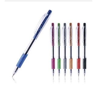 ปากกา ปากกาลูกลื่น Max 007  ขนาดหัว 0.7มม. หมึกสีน้ำเงิน ด้ามคละสี  ควอนตั้ม 007