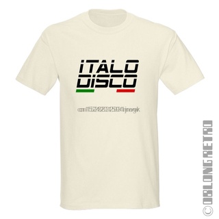 เสื้อยืดผ้าฝ้าย เสื้อยืด ลาย ITALO DISCO - 1980 music electro synth 80s สไตล์เรโทร