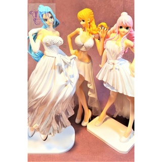 [ มือสอง งานแท้ ญี่ปุ่น ]Nefertari Vivi&amp;Nami&amp;Perhona เนเฟลตาลี วีวี่&amp;นามิ&amp;เพโรน่า ขนาด9" วันพีช Pirate Onepiece (ของแท้)