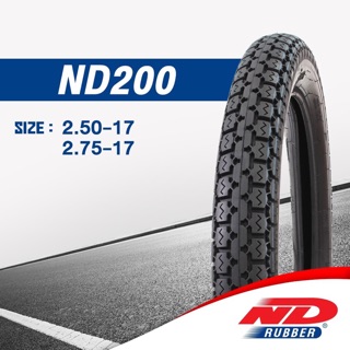 ยางมอเตอร์ไซค์ ND Rubber ขอบ 17 ลายข้าวโพด ND200