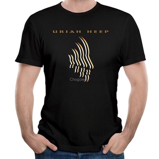 เสื้อผ้าผชเสื้อยืดแขนสั้นลําลอง คอกลม ผ้าฝ้าย 100% พิมพ์ลายวงร็อค Uriah Heep Song Sympathy สําหรับผู้ชายS-5XL