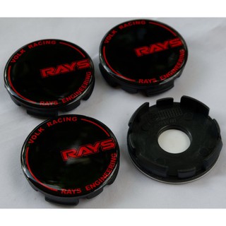 ฝาครอบดุมล้อ ฝาครอบล้อ ฝากลางแม็ก VOLK RAYS Racing ขนาด 60 มิล ดุม ดุมรถ ดุมล้อ ดุมแม็ก ฝาแม็ก ฝาล้อ Lenso