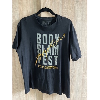 เสื้อยืดกลม BODYSLAM วิชาตัวเบา ของแท้ สีดำ size L