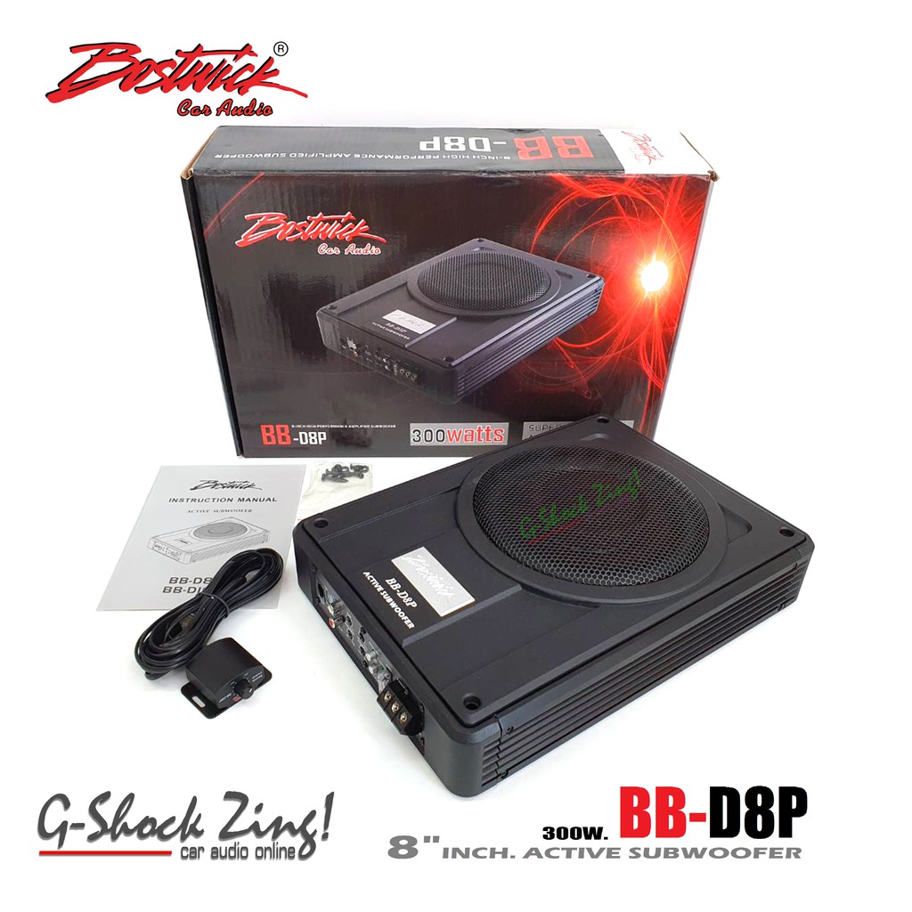 Bostwick Activ subwoofer เครื่องเสียงรถ ลำโพงซับวูฟเฟอร์ ซับบ็อก SubBox ขนาดดอก 8นิ้ว Bostwick รุ่น BB-D8P