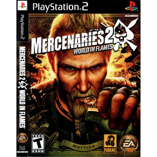 แผ่นเกมส์ Mercenaries 2 World in Flames PS2 Playstation2  คุณภาพสูง ราคาถูก