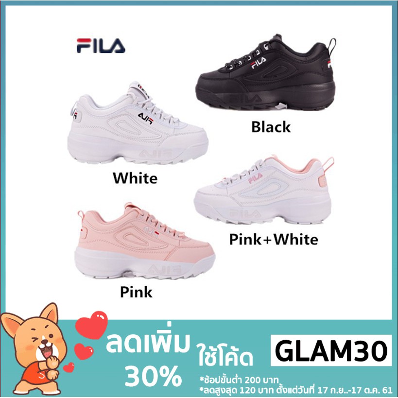 sneakers รองเท้าผ้าใบสตรี __(GLAM30) รองเท้ากีฬากลางแจ้ง 【โค้ด Destroyer ลด FILA รองเท้าลำลอง 2 30%】แท้
