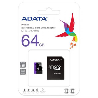 ADATA เมมโมรี่ Micro SD Card Class10 64GB