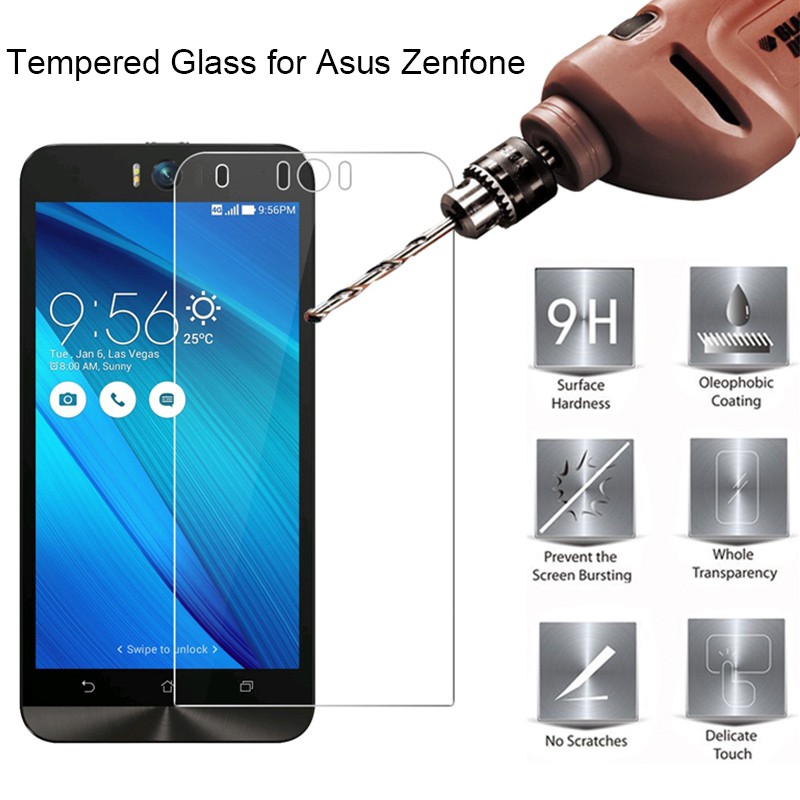 ฟิล์มกระจกนิรภัยกันรอยหน้าจอสํ ASUS Zenfone 3 5.2 Ze 520KL 5.5 ZE552KL Deluxe / 5.7 ZS 570KL ZS550KL Max / ZC552KL ZC553KL Tempered Glass Screen Protector Film