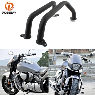 [พร้อมส่ง] การ์ดป้องกันเครื่องยนต์รถจักรยานยนต์ สีดํา สําหรับ SUZUKI BOULEVARD Intruder M800R M109R VZR1800 2006-2021