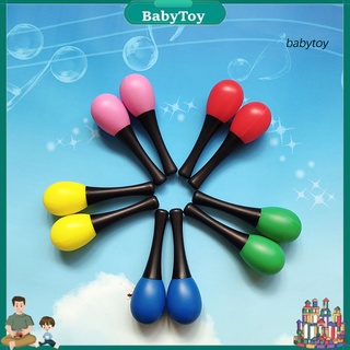 ค้อนทรายเครื่องดนตรี Maraca Rattle ของเล่นเสริมการศึกษาสําหรับเด็ก 1 ชิ้น