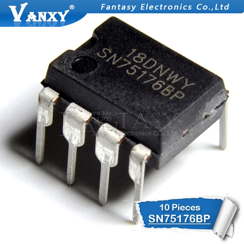 10PCS SN75176BP DIP8 SN75176 DIP 75176 DIP-8 IC ใหม่และต้นฉบับ