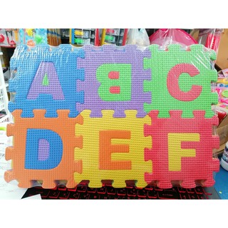 แผ่นโฟม ABC ไว้สำหรับรองคลาน ฝึกทักษะ ฝึกภาษา 36 แผ่น
