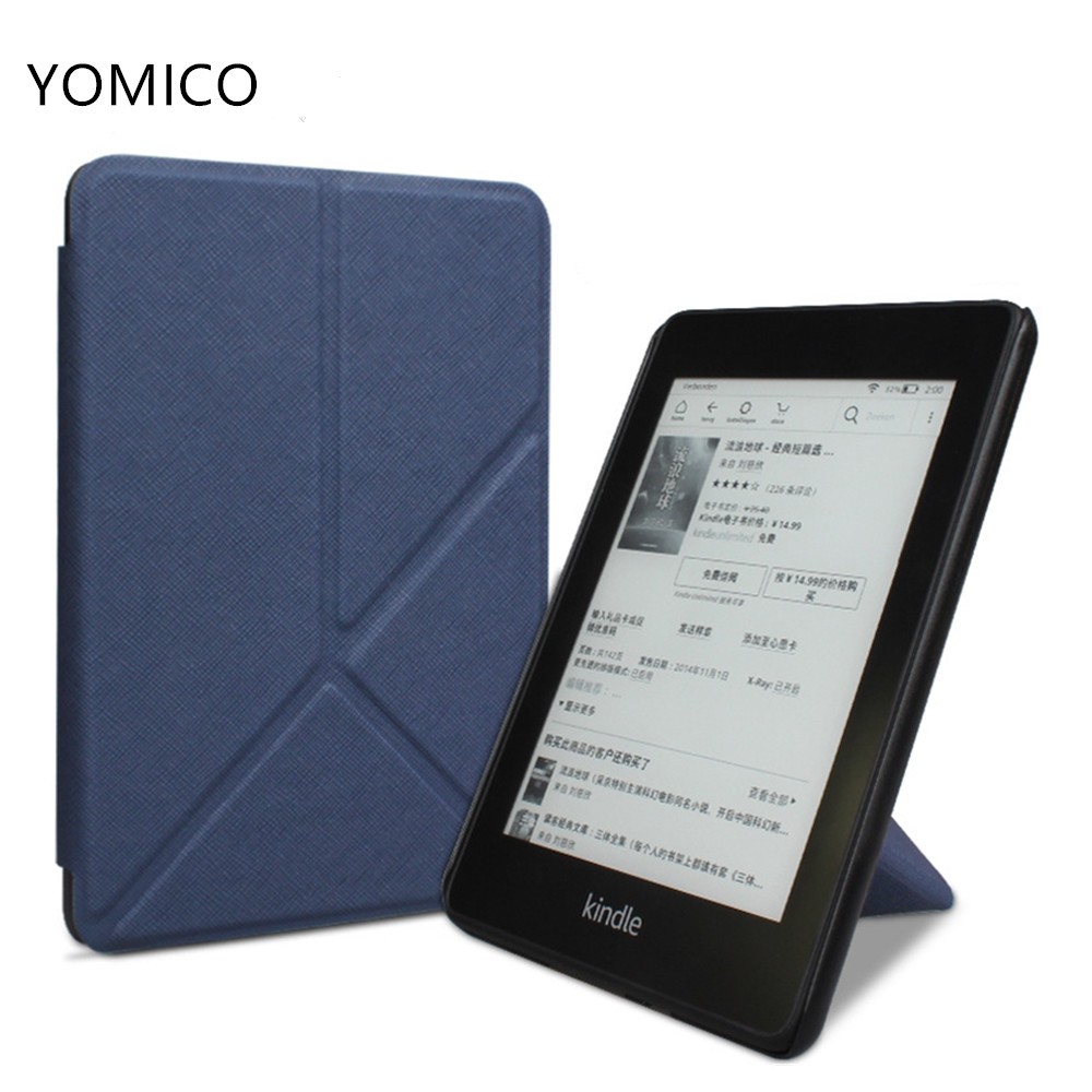YOMICO ใหม่ Kindle Paperwhite 4 พับกรณี PU หนังสมาร์ทสําหรับ Kindle Paperwhite 10th PQ94WIF 2018