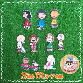 🐶ตัวรีดติดเสื้อ อาร์มติดเสื้อ DIY Size m ลายsnoopy 📮 มีเก็บปลายทาง