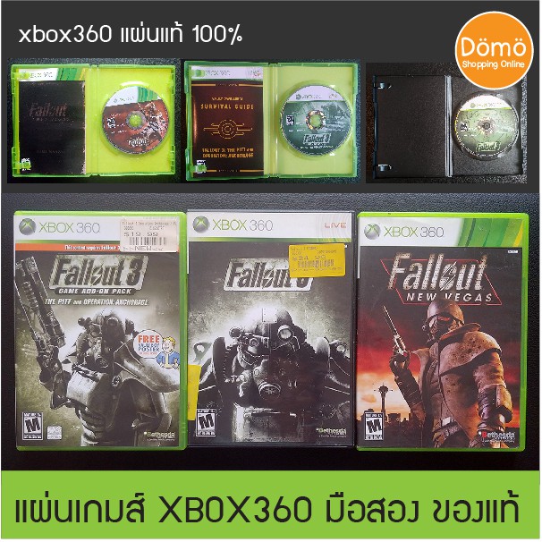 แผ่นเกมส์ xbox360 Fallout 3 + Game Add On+ New Vegas ของแท้ จากอเมริกา สินค้ามือสอง แผ่นแท้100% Orig