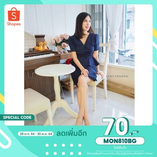 MON810BG : โค้ดลด 70.-  OL cutie dresses 👗 dress