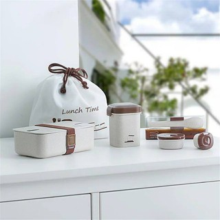 ✅สินค้าพร้อมส่ง✅ กล่องอาหารเช้า กล่องอาหารกลางวัน กล่อง Bento สไตล์ญี่ปุ่น