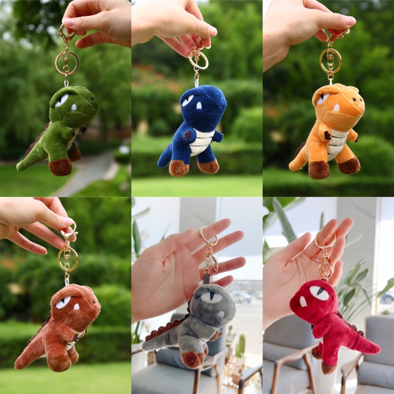 พวงกุญแจไดโนเสาร์ แกะน่ารัก สําหรับตกแต่งกระเป๋าสตรี Dinosaur006#