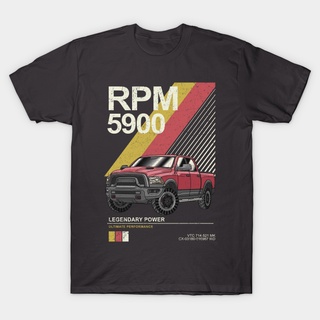 เสื้อยืด ผ้าฝ้าย พิมพ์ลายการ์ตูน Dodge Ram 1500 Rebel สไตล์วินเทจ ฮิปฮอป สําหรับผู้ชายS-5XL