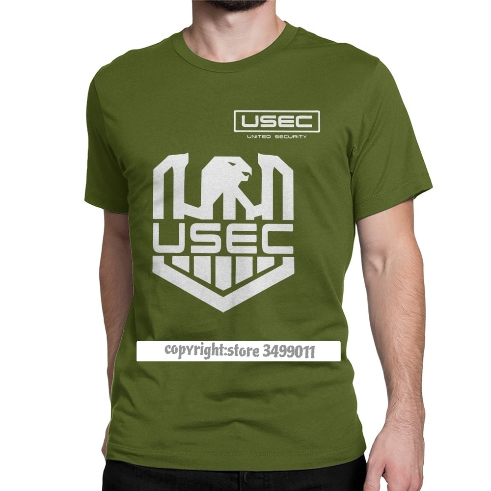 เสื้อยืด ผ้าฝ้าย พิมพ์ลายโลโก้ HenSeWT's Shop Tarkov USEC สําหรับผู้ชาย900338