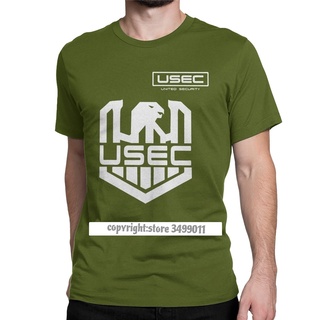 เสื้อยืด ผ้าฝ้าย พิมพ์ลายโลโก้ HenSeWTs Shop Tarkov USEC สําหรับผู้ชาย900338